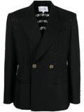 Casablanca broderie anglaise double-breasted blazer