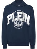 Philipp Plein Skull logo-print cotton hoodie