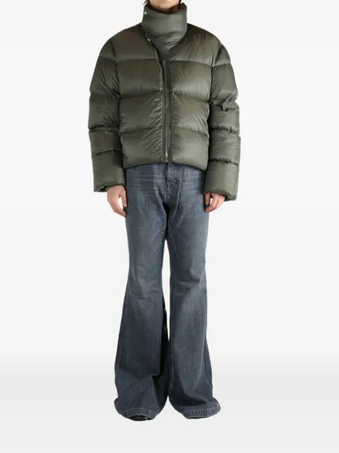 Rick Owens asymmetric zip puffer jacket