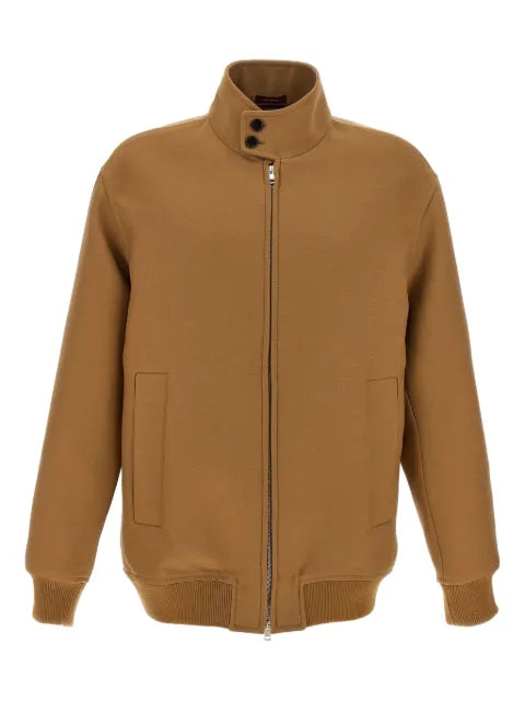 Gucci ribbed-knit high-neck jacket