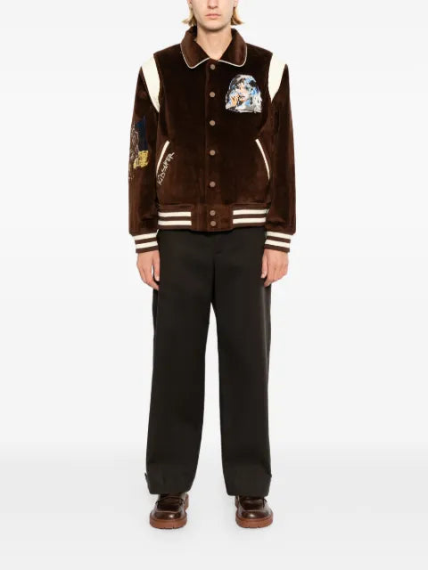 KidSuper face embroidered jacket