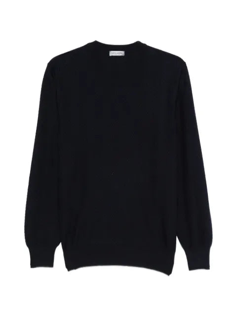 Vengera textured-knit virgin wool sweater