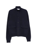 Lardini ribbed-knit panelled jacket