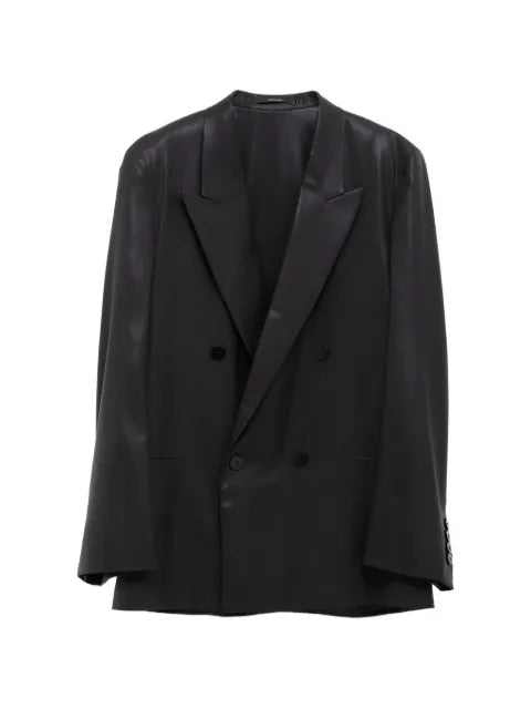Gucci double-breasted peak-lapel blazer