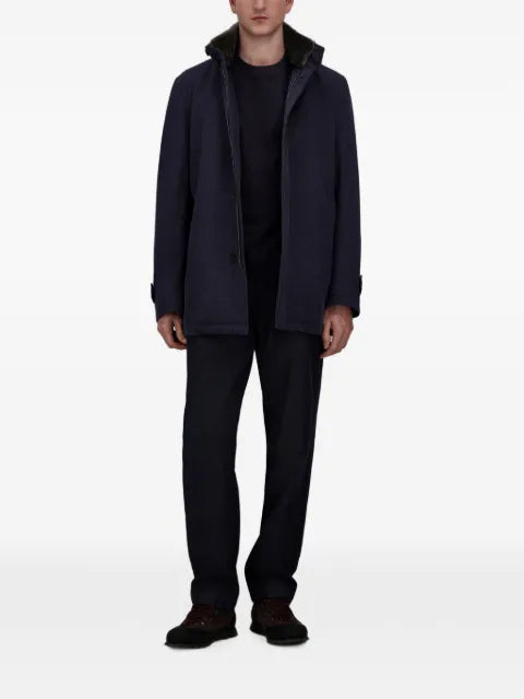Herno button-fastening jacket