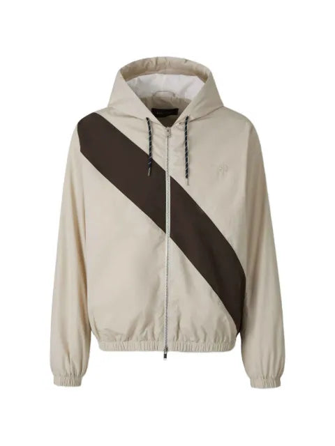 Wales Bonner Kalpa diagonal-stripe hooded jacket
