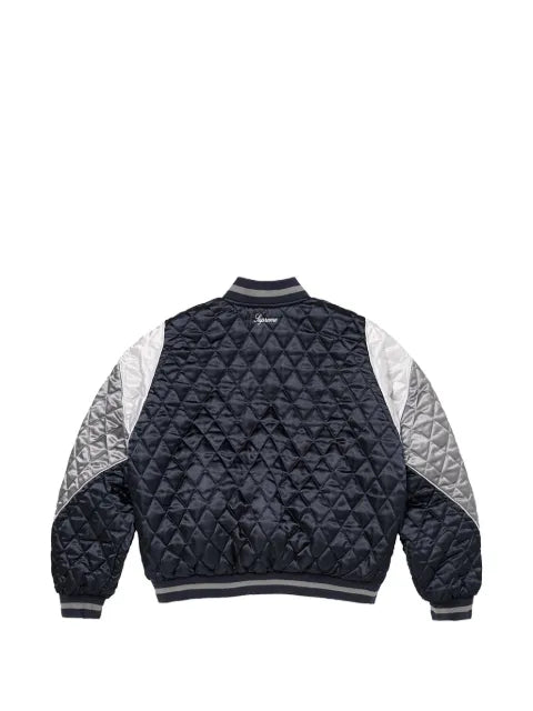 Supreme x Champion quilted satin varsity jacket