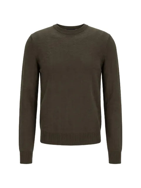 BOSS chevron-patterned crew-neck sweater