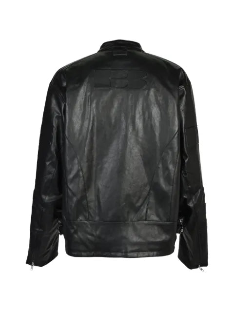 BREATH Racing faux-leather jacket