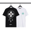Chrome Heart T Shirts Cross Casual Loose Cotton Crew Neck T-Shirt