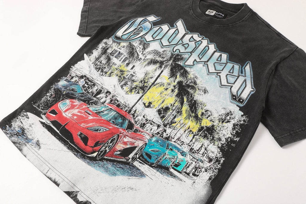 Godspeed Washed Black Rock Graphic T-Shirt