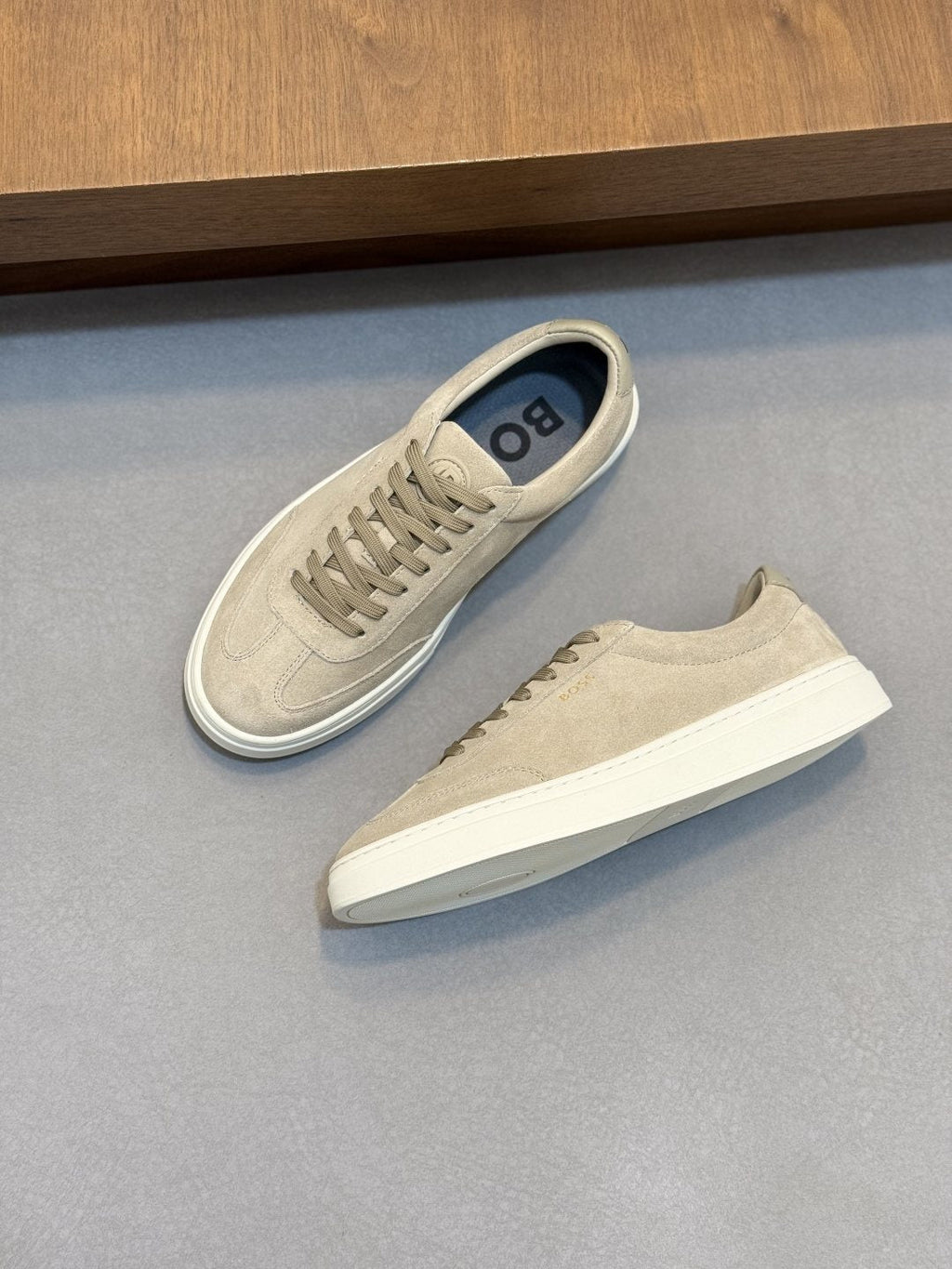 BOSS Leather Low-Top Sneakers