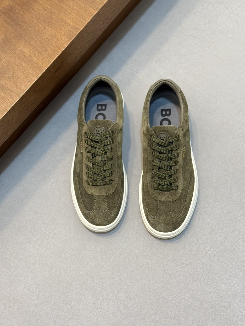 BOSS Leather Low-Top Sneakers