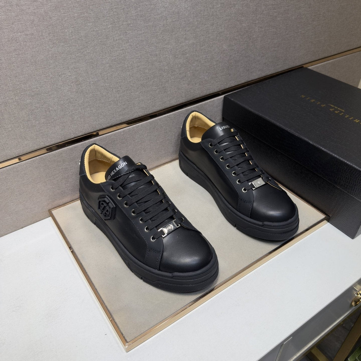 Philipp Plein Hexagon Emblem Sneakers