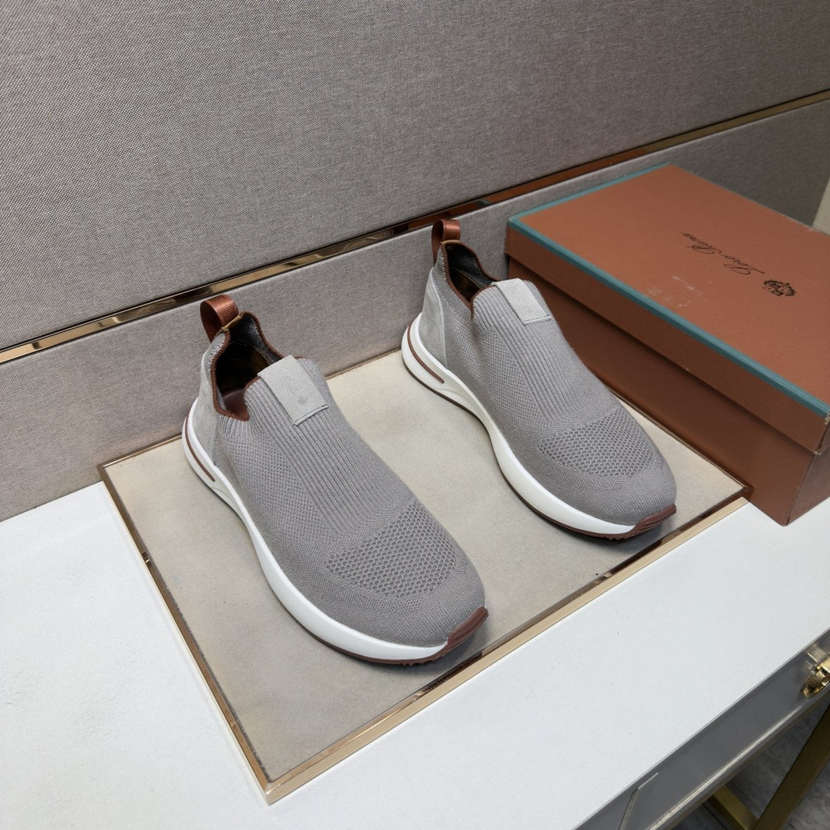 Men's Textured Slip-On Sneakers