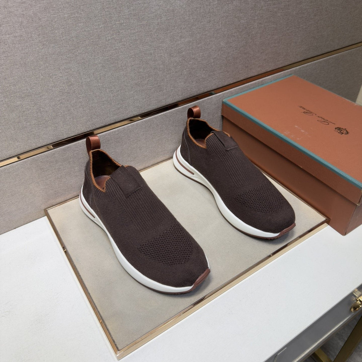Men's Textured Slip-On Sneakers