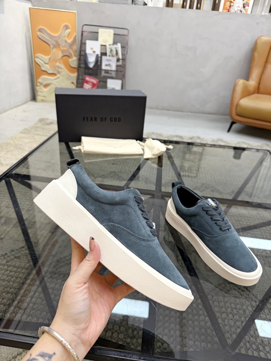 Fear of God Thick-Sole Low-Top Sneakers